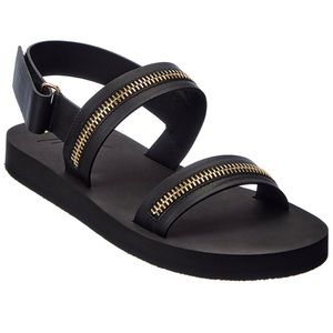 Giuseppe Zanotti Balboa Leather Sandal. Black. Great condition! Wine once!